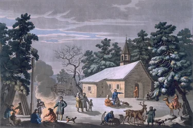 Samoyèdes à une foire nocturne à Obdorsk, 1812-13